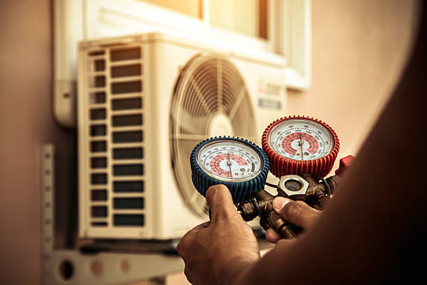 Professional Hvac technician working in Wake Forest, NC